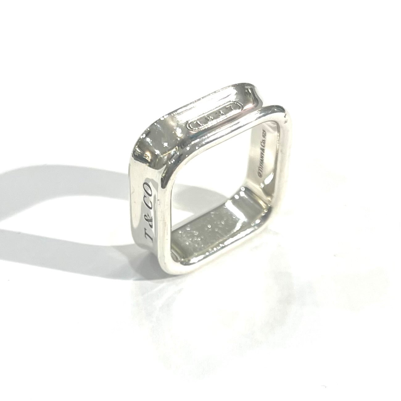 希少サイズ【TIFFANY&CO.】【20-21号】2549 T&CO 1837 スクエアリング