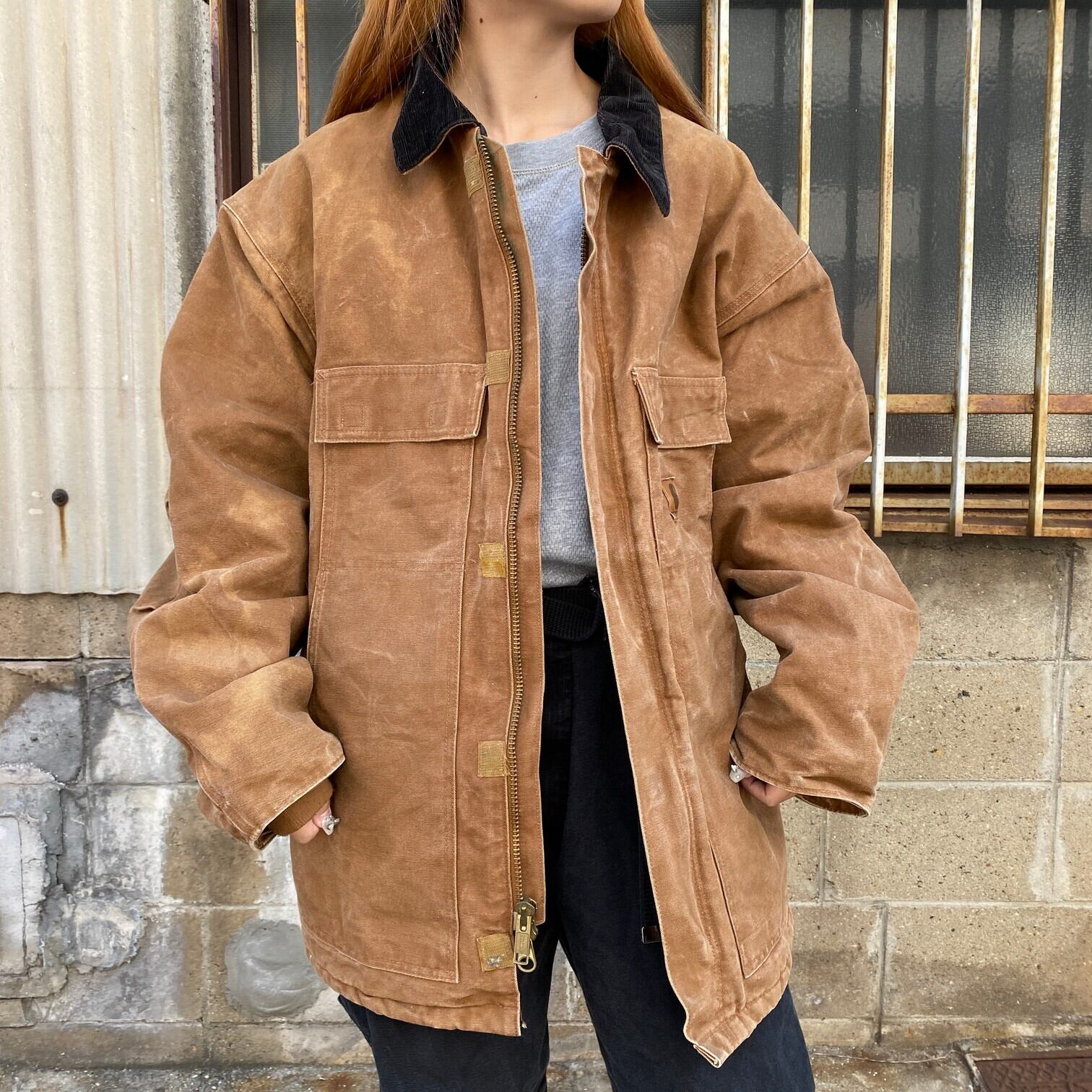 カーハート　トラディショナルコート　ダック地　襟コーデュロイ　Carhartt