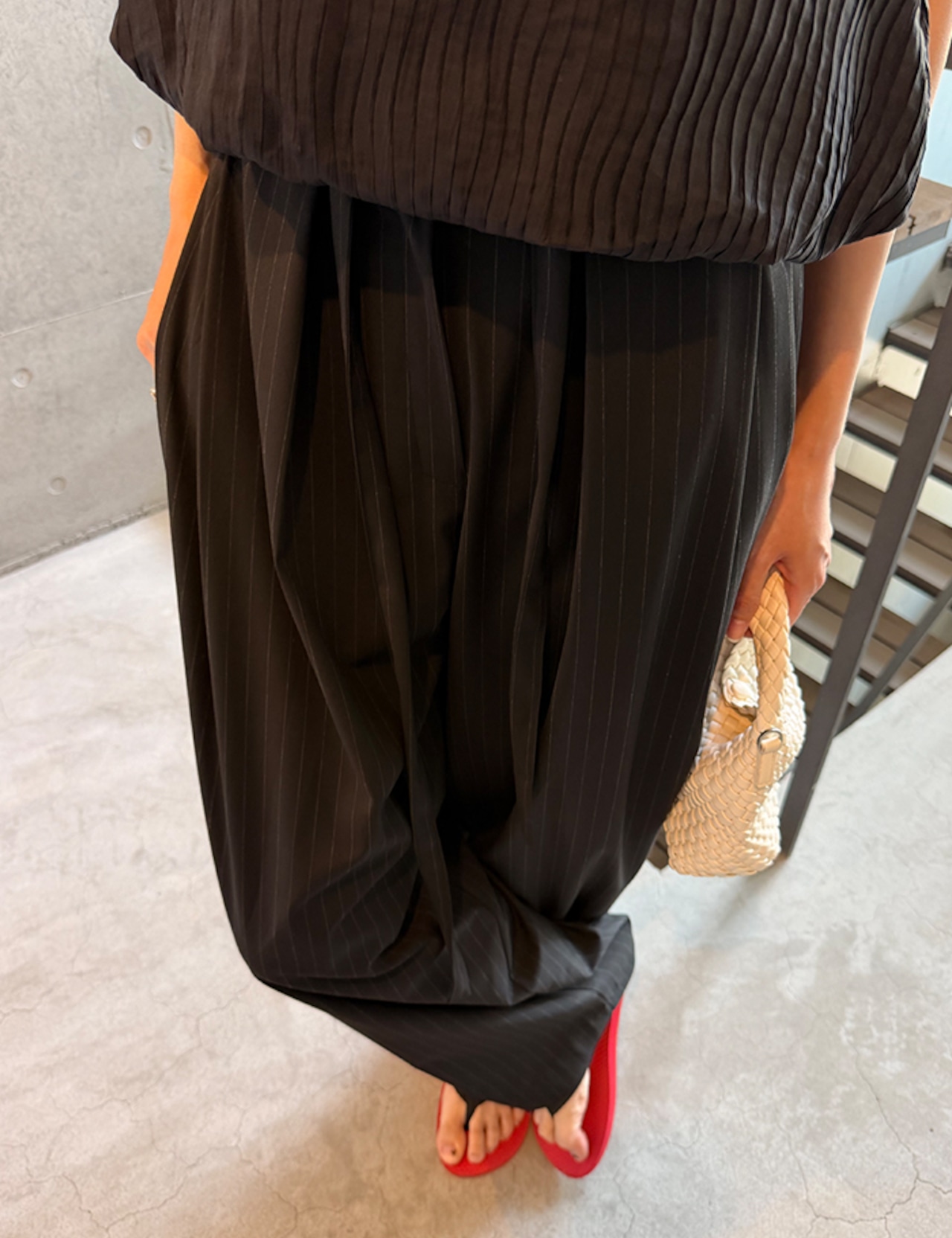 【26ss】Waist-String Slacks_2colors