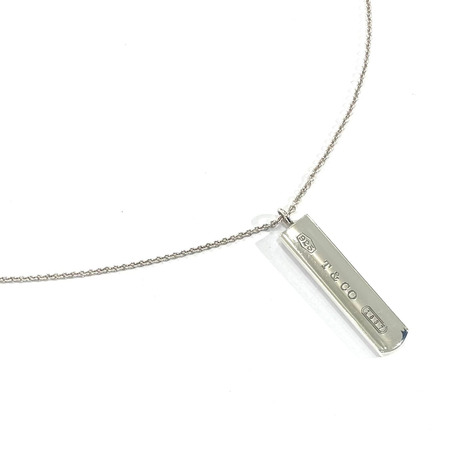 ティファニー　ナローバーネックレス　ペンダント　　Tiffany ユニセックス TIFFANY&CO.】2640 ティファニー T&CO ナローバー ネックレス SV925