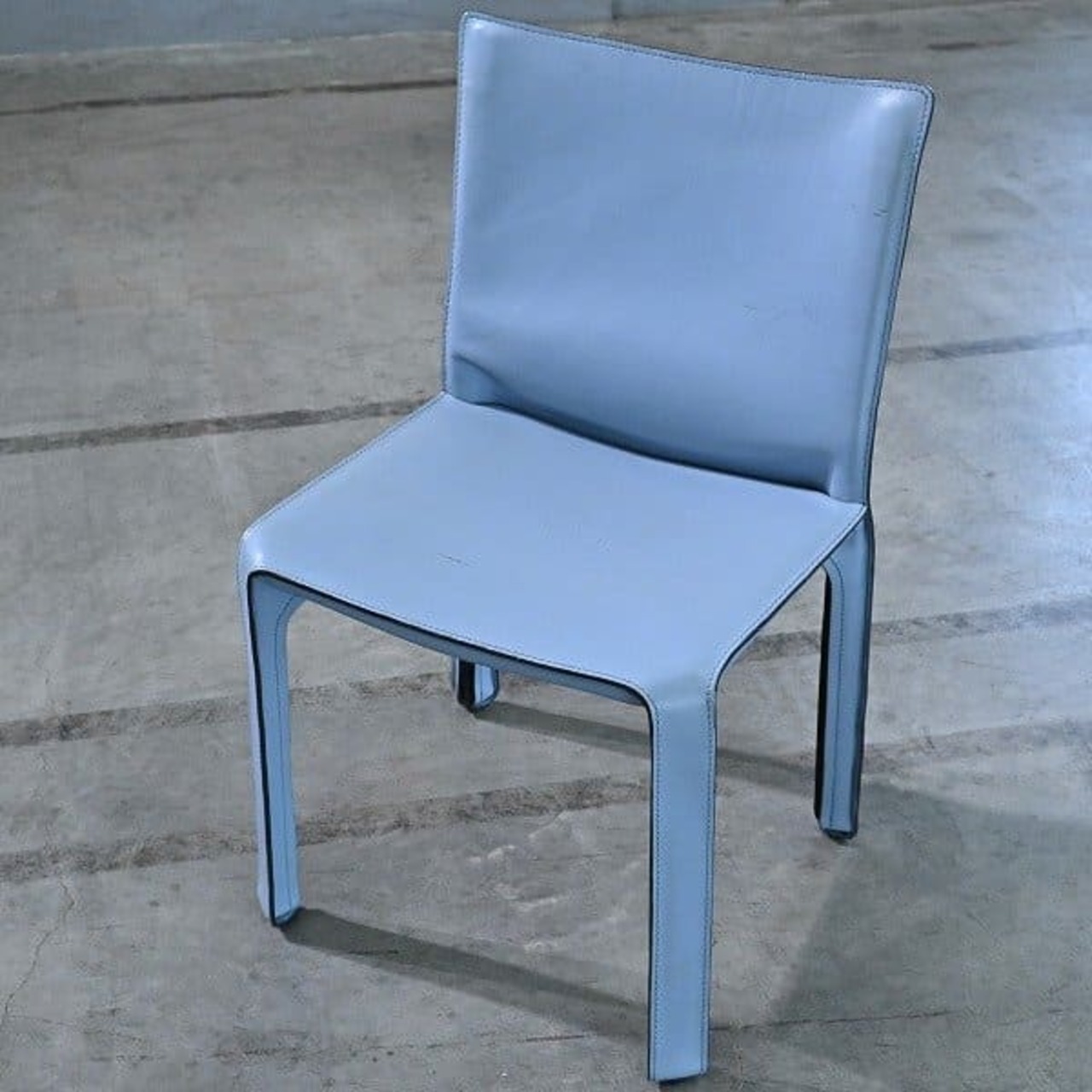 Cassina 31万「412 CAB/キャブ」チェア B マリオ・ベリーニ リビング ダイニング 椅子 本革 イタリア モダン カッシーナ MARIO BELLINI