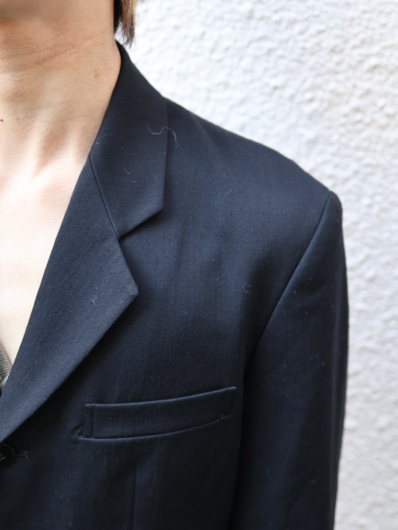 【tricot comme des garçons】minimal single long tailored jacket