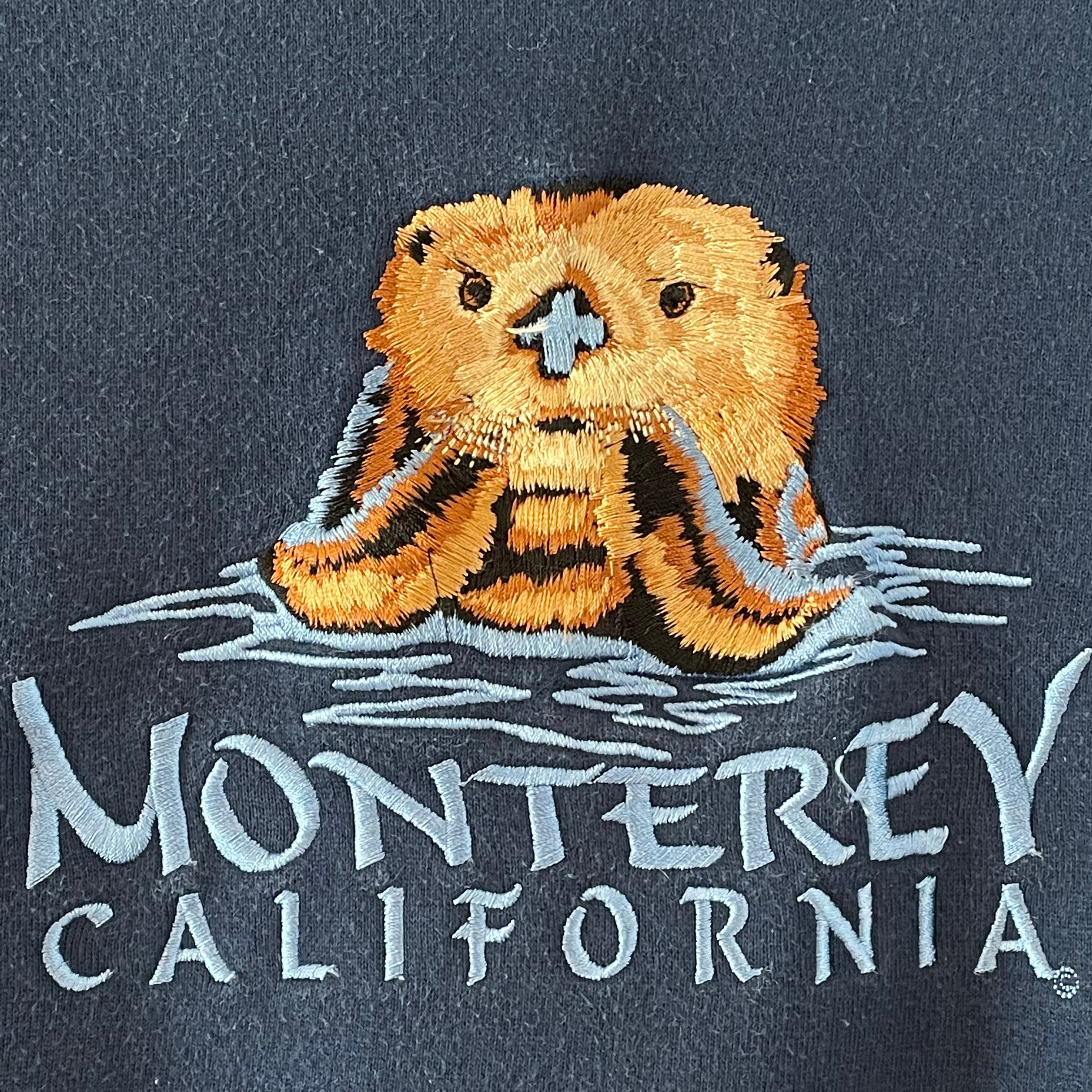 GSS】モントレーベイ水族館 カリフォルニア 刺繍 ラッコ アニマル柄