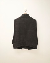 i’m here - Driver’s Knit Vest ：Beige｜前後スイッチ／ダブルファスナー／立体リンクス