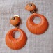 50's Straw earring／ストロー イヤリング