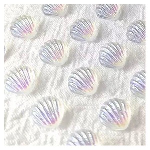 【8個】シェルアクリルカボション/ネイルパーツ/樹脂