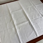 大判テーブルリネン ダマスク織　イニシャル刺繍　ナプキン　白　14CLp1
