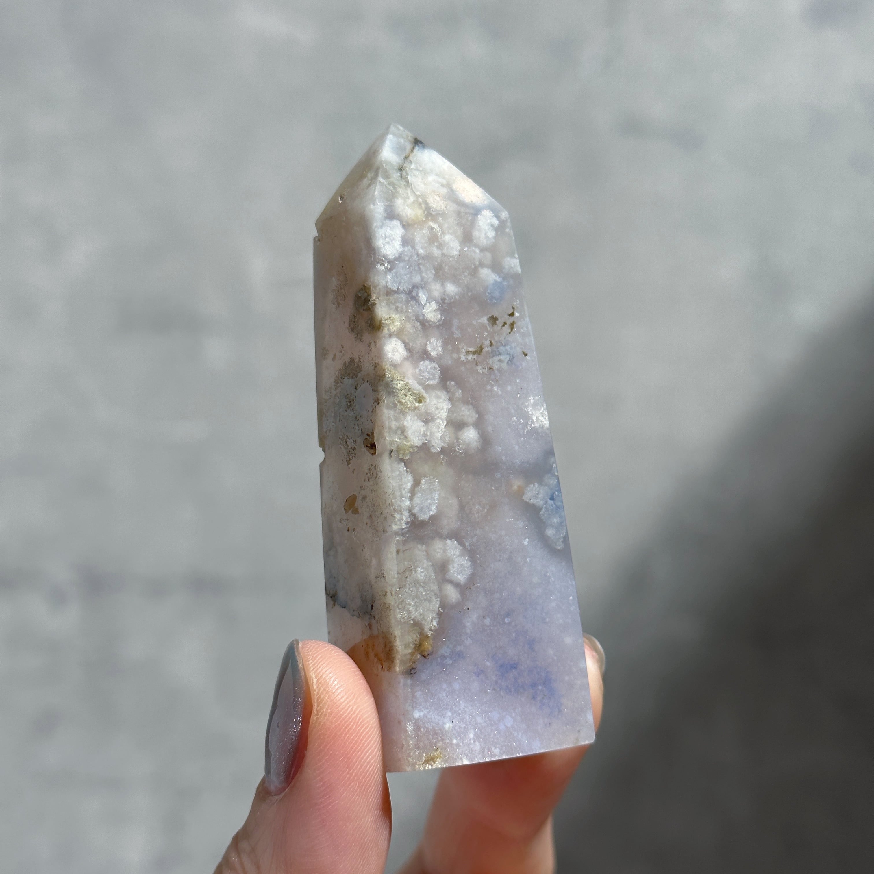 ブルーフラワーアゲート タワー型 11◇Blue Flower agate◇天然石