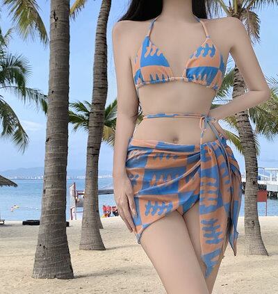 NI「XIAOSHU」急速出荷！品質保証！セパレート水着 ビキニ 3点セット