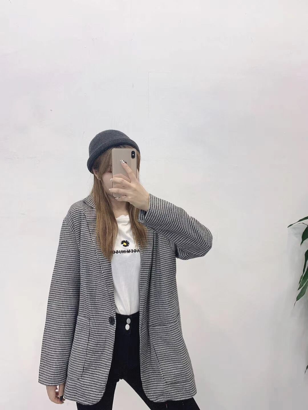 千鳥柄ジャケット