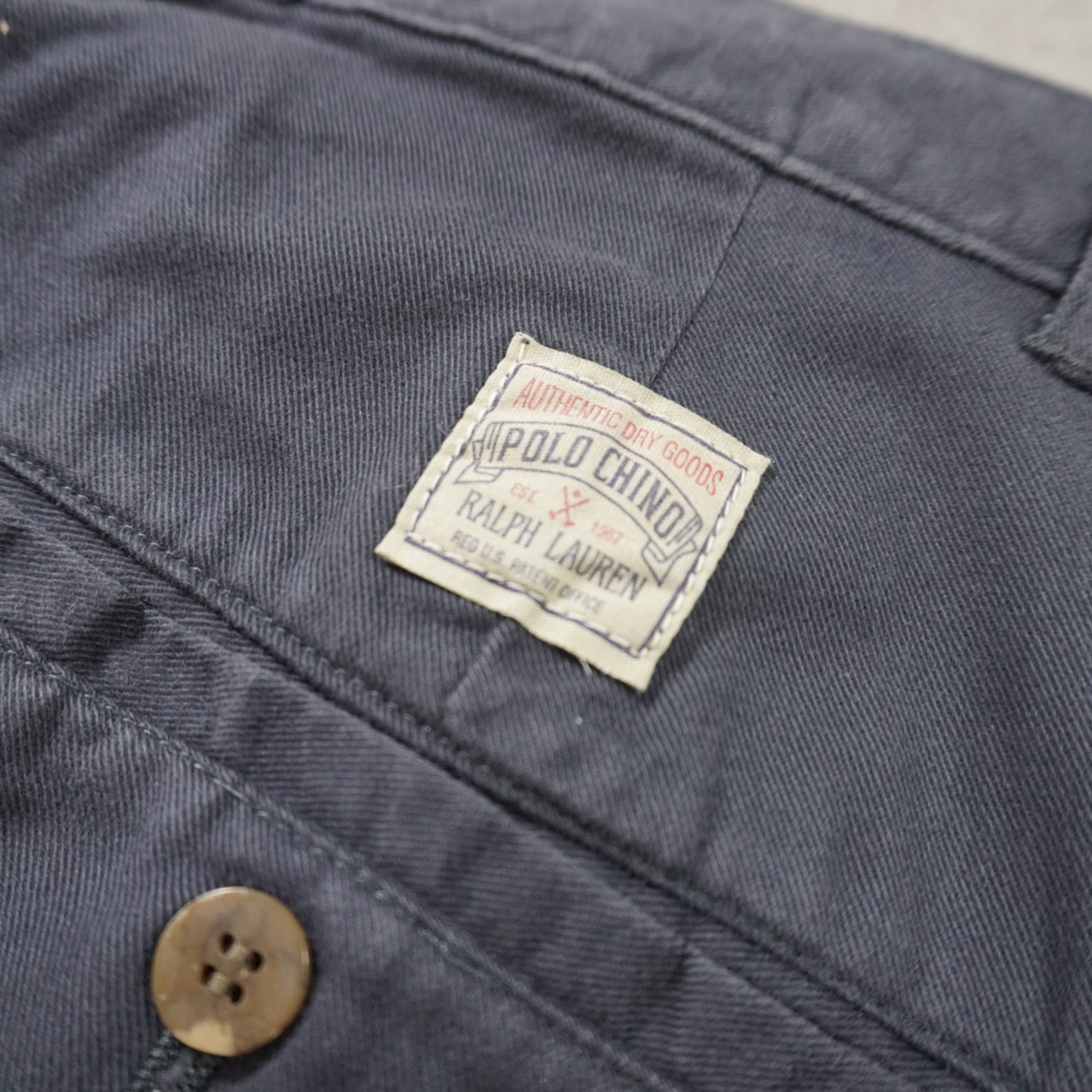 【DEAD STOCK】90s 初期型 USA製 Polo by Ralph Lauren POLO CHINO W32L34 古着 - 9