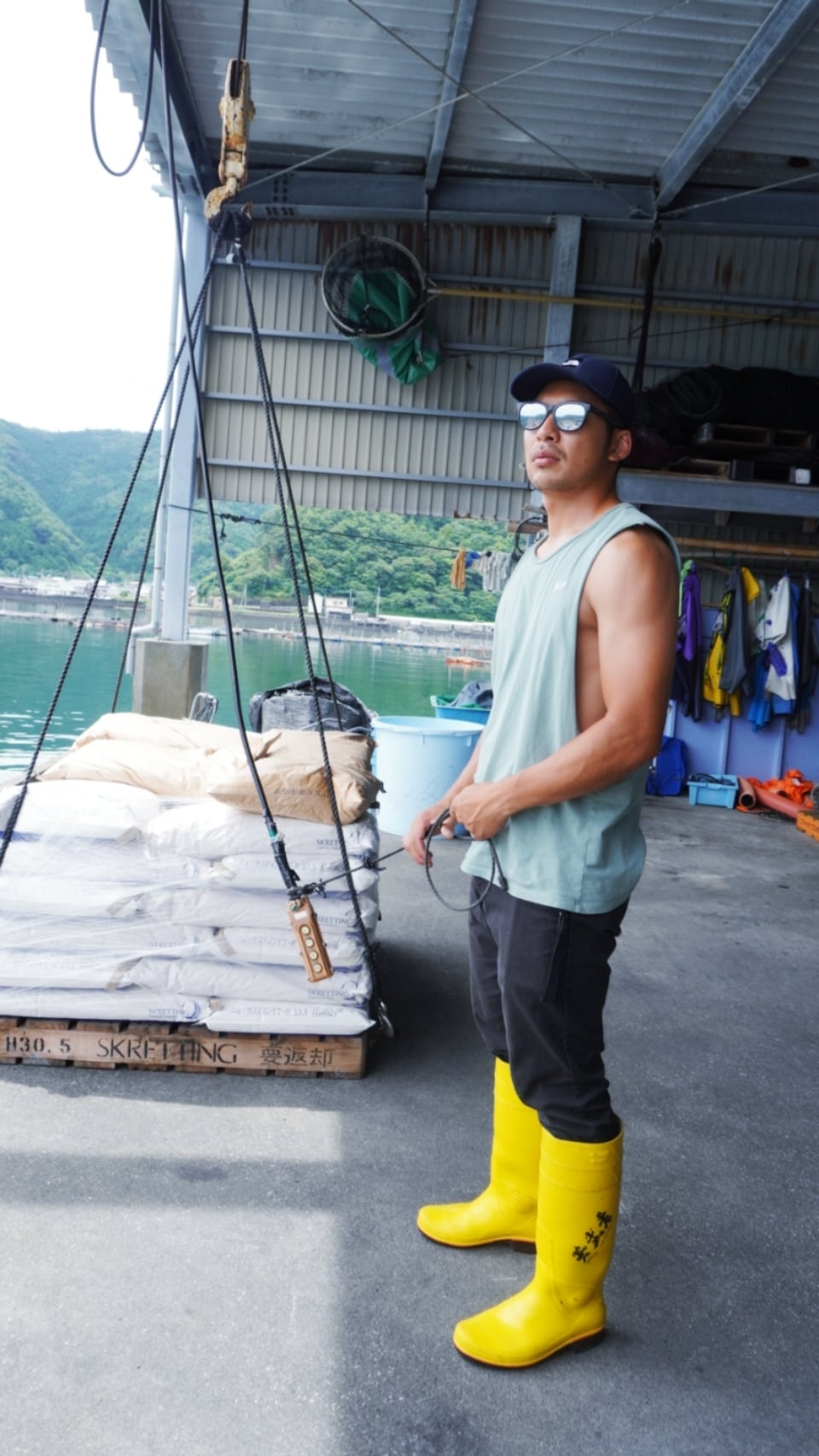 若武者ロゴ入り長靴(ザクタス耐油ロング) | 浪井丸天水産