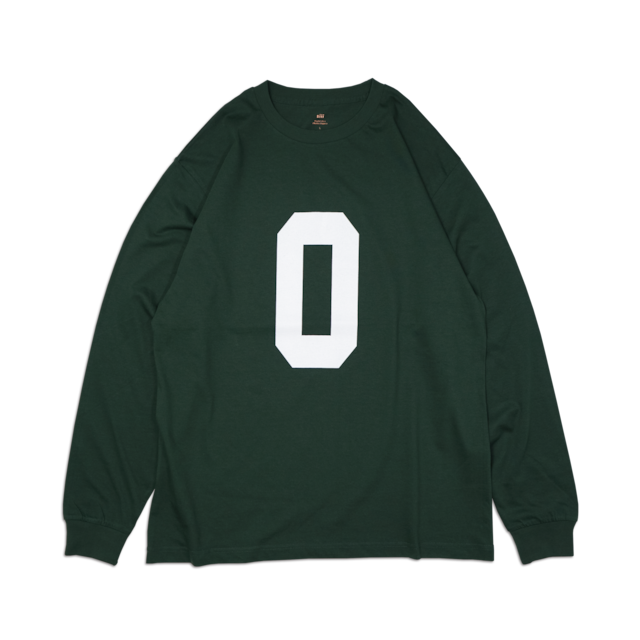 siii "0 FRONT / ALTERNATIVE LIFE"  L/S TEE MOSS GREEN