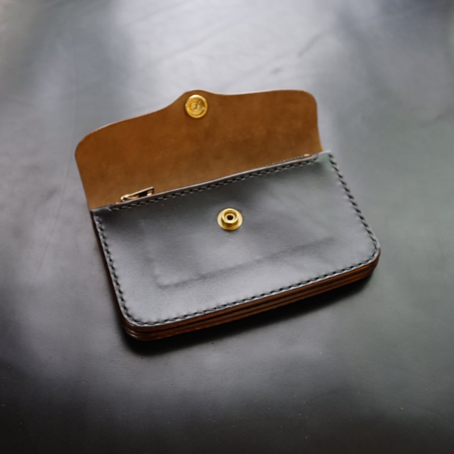 在庫品】ミドルチョッパーウォレット 壱 MARYAM HORSEBUTT 参層式 | 玖