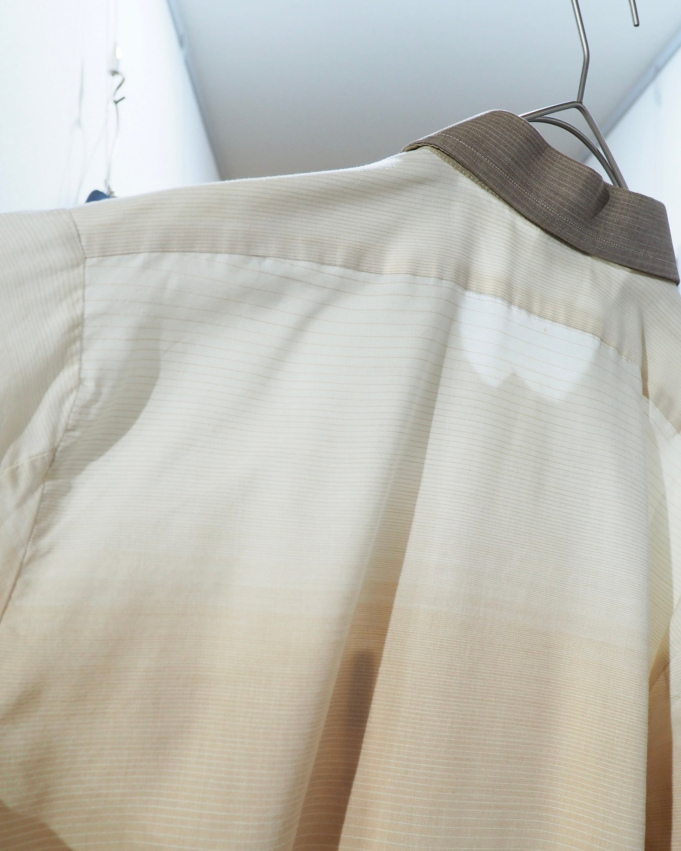 1980s " Ledub " Beautiful Gradation Color vintage loose Dress shirt