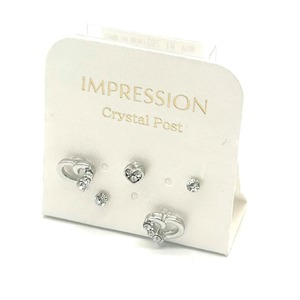 樹脂ポストピアス：ホイップハート　IMPRESSION