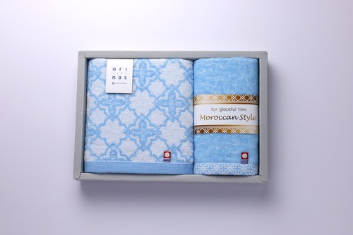 モロッカンスタイルⅡギフトセット　フェイスタオル、ゲストタオル／Moroccan style gift set