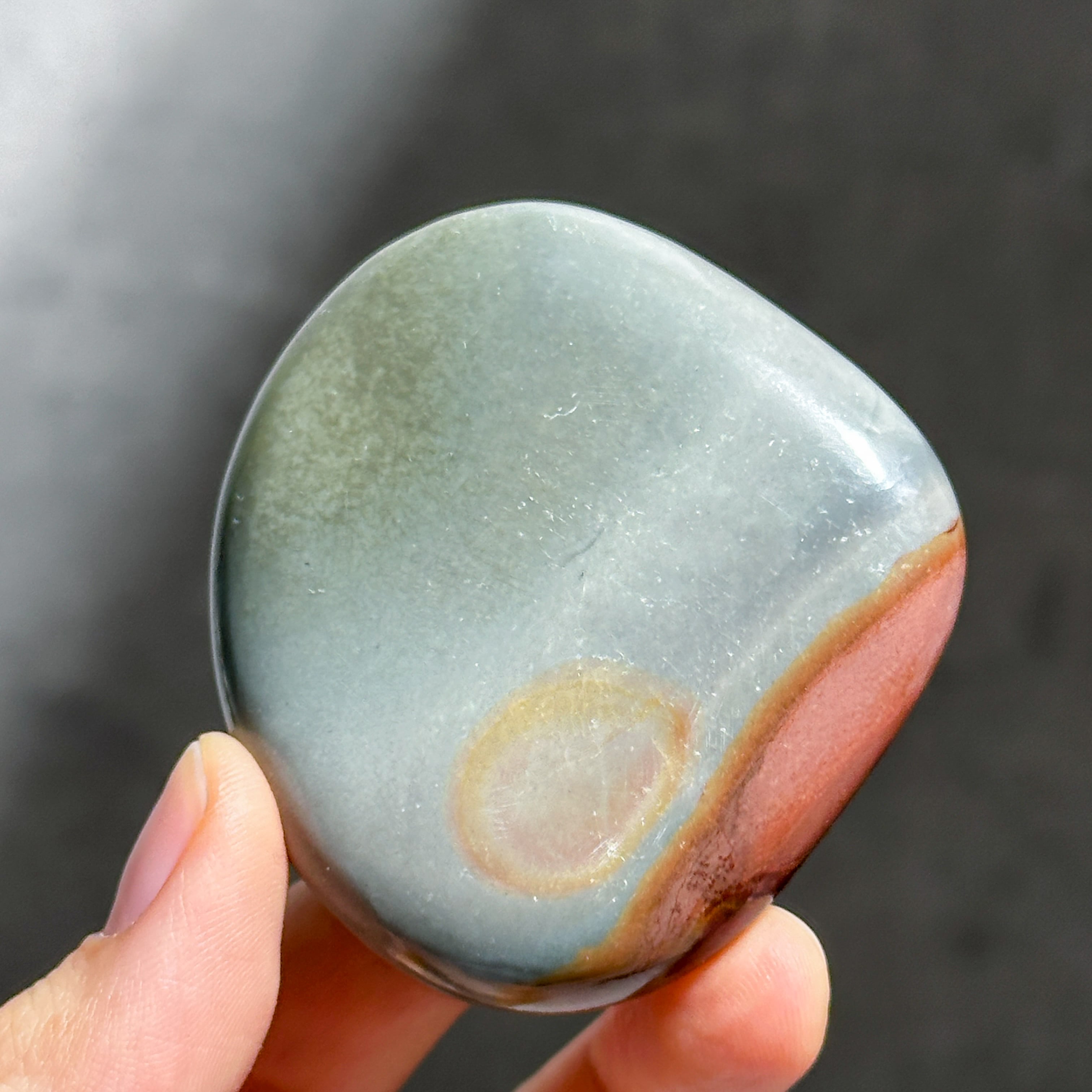 ポリクロームジャスパー パームストーン13◇ Polychrome Jasper palm