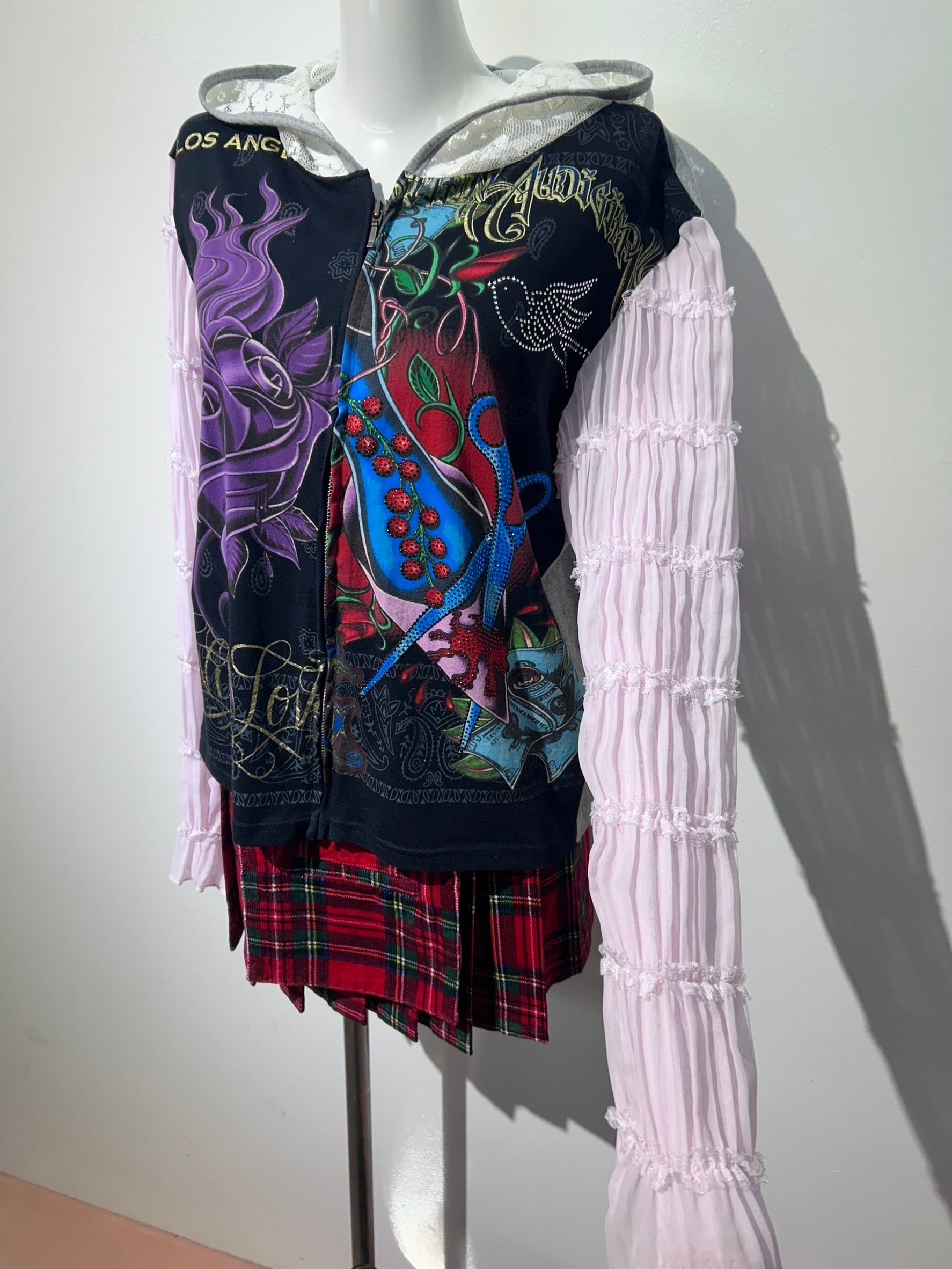 Remake zip-up hoodie