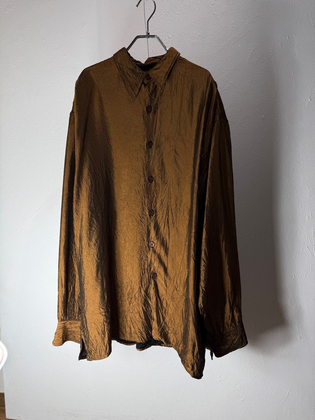 90s USA Made Bronze Acetate Shirt