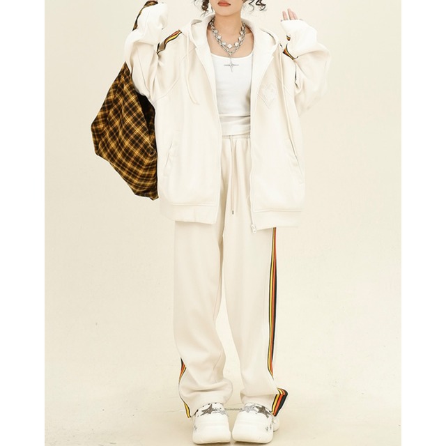 stripe heart point sweat pants　ストライプハートポイントスウェットパンツ　J0425