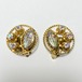 Vintage Watermark Circle Earrings Made In Austria