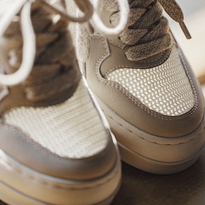 Mesh Breathable White Sneakers / メッシュ ブリーザブル ホワイト スニーカー