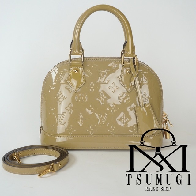 LOUIS VUITTON ルイヴィトン ヴェルニ アルマ BB 2WAYハンドバッグ M91752 ベージュ