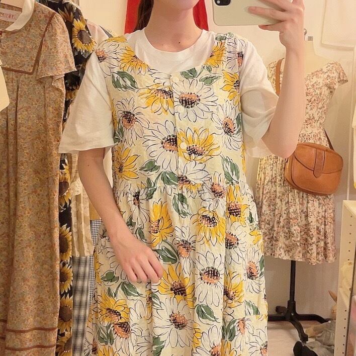 sunflower white jumper skirt