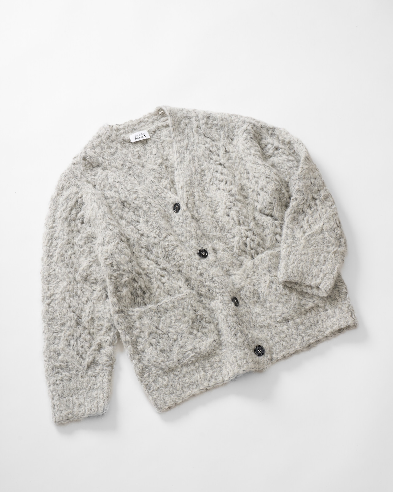 Fluffy Hand Lacy Cardigan Knit