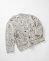 Fluffy Hand Lacy Cardigan Knit