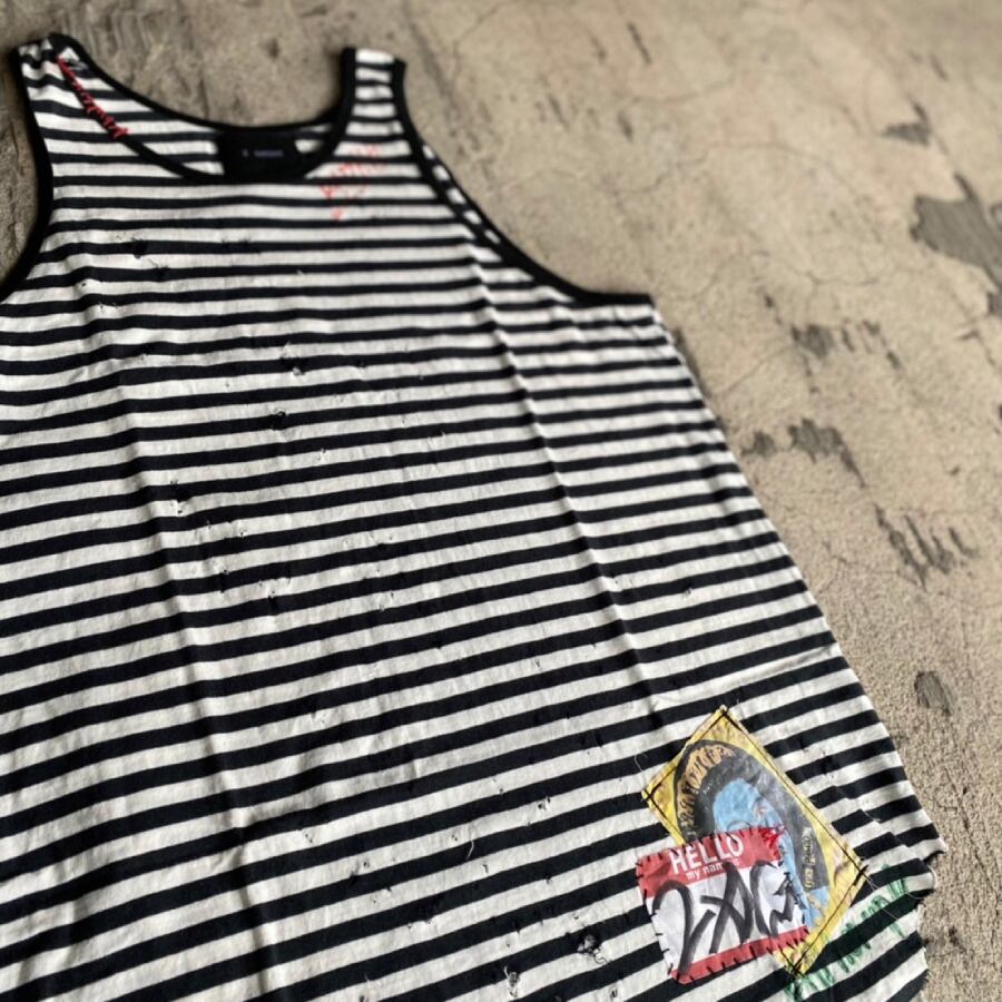 zac vargas ロングタンク　Mサイズ NEW】ZAC VARGAS / patch tank top/5色展開 | AYIN