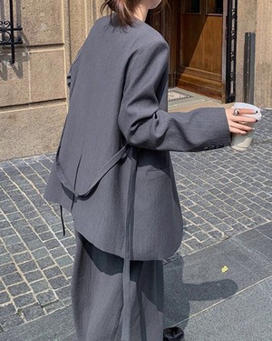 サスペンダースカートセットアップスーツ A0548