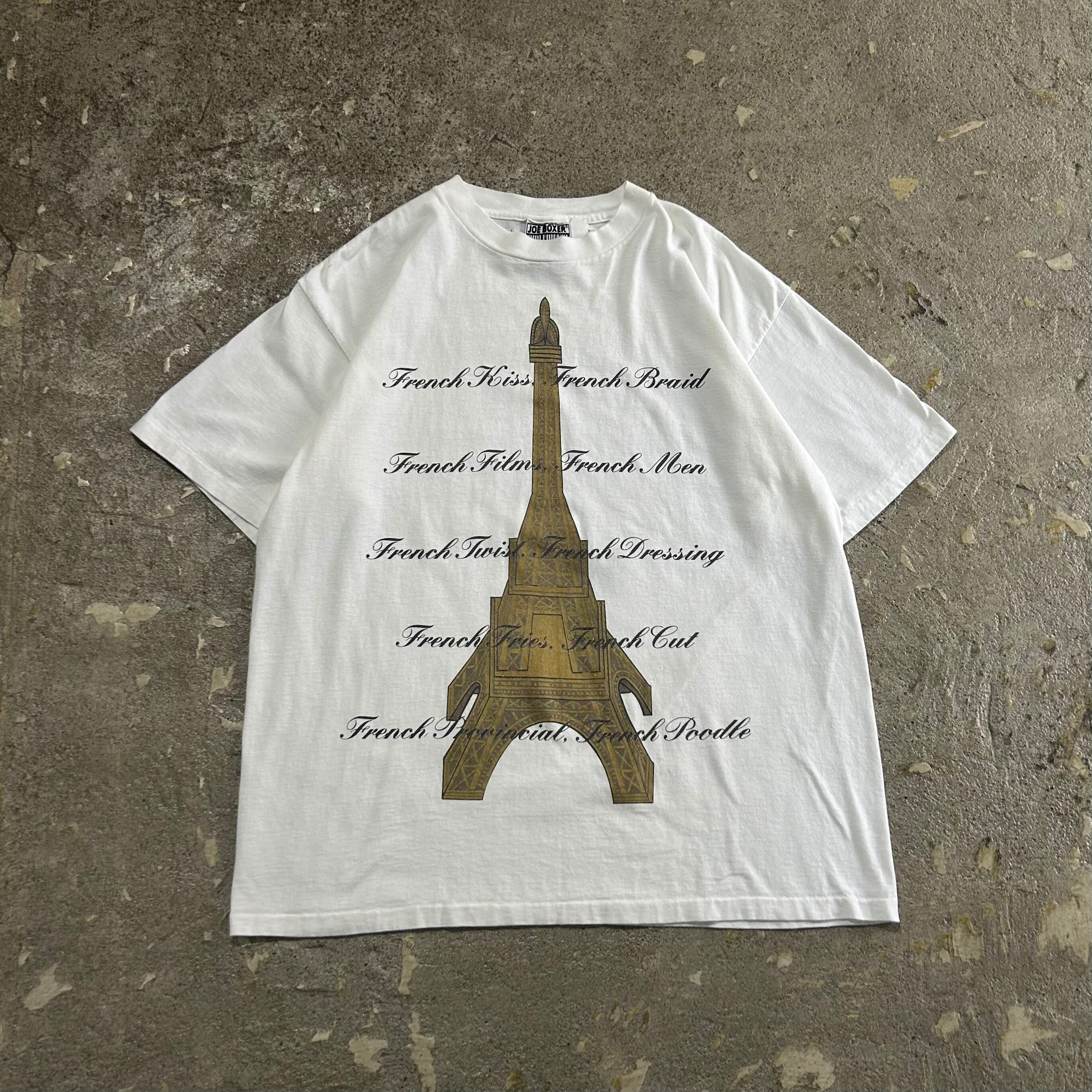 90s JOE BOXER girlfriend "French…" T-shirt【仙台店】