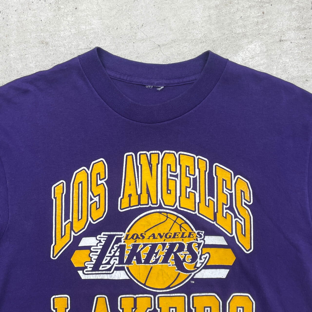 90年代 NBA LOS ANGELES LAKERS レイカーズ チームロゴプリントT 90年代 NBA LOS ANGELES LAKERS レイカーズ チームロゴプリントT