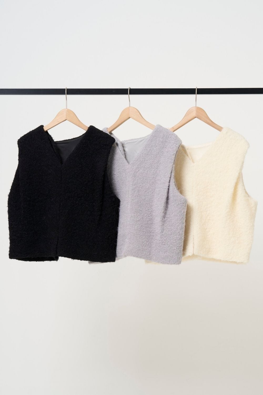 ご予約 11月中旬お届け / 2way Boa Gilet - GRAY | seven dot