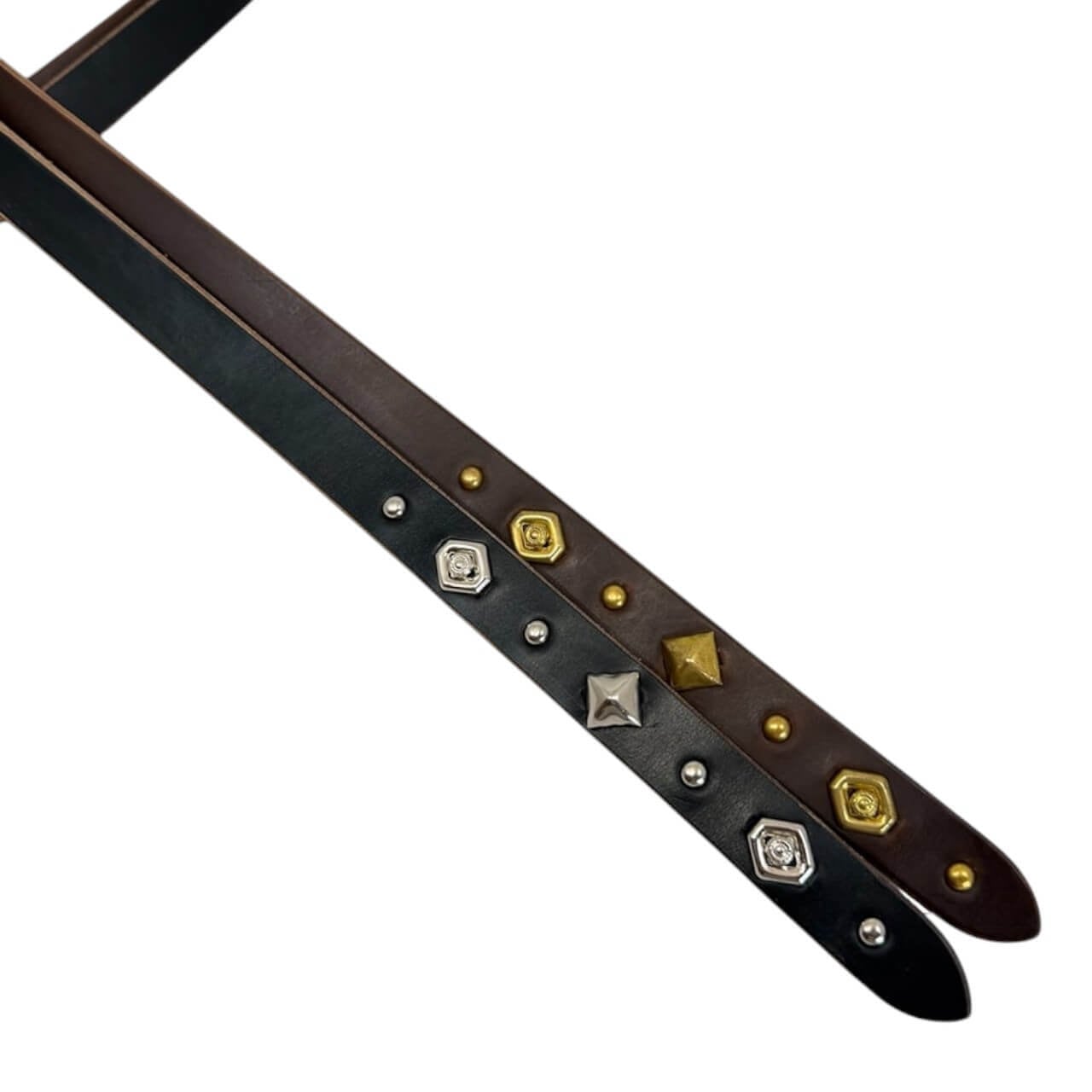 Re-ACT / Studs Sword tip Narrow Long Belt - スタッズ ソードチップ