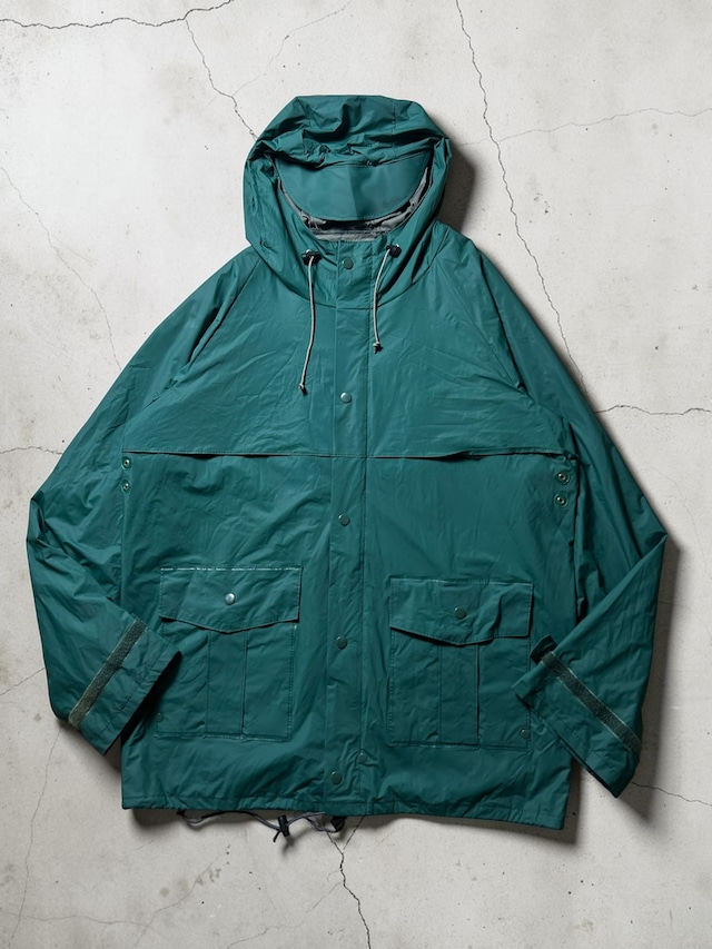 ［80s~90s］L.L. Bean Gore-Tex Green Hooded Nylon Outdoor Rain Shell Jacket