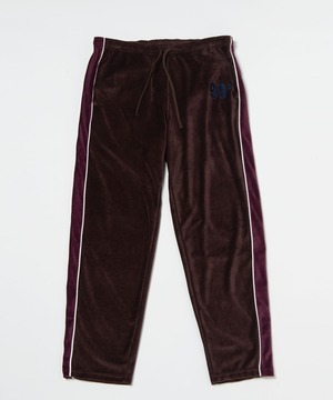 Velor Track Pants / BURGUNDY