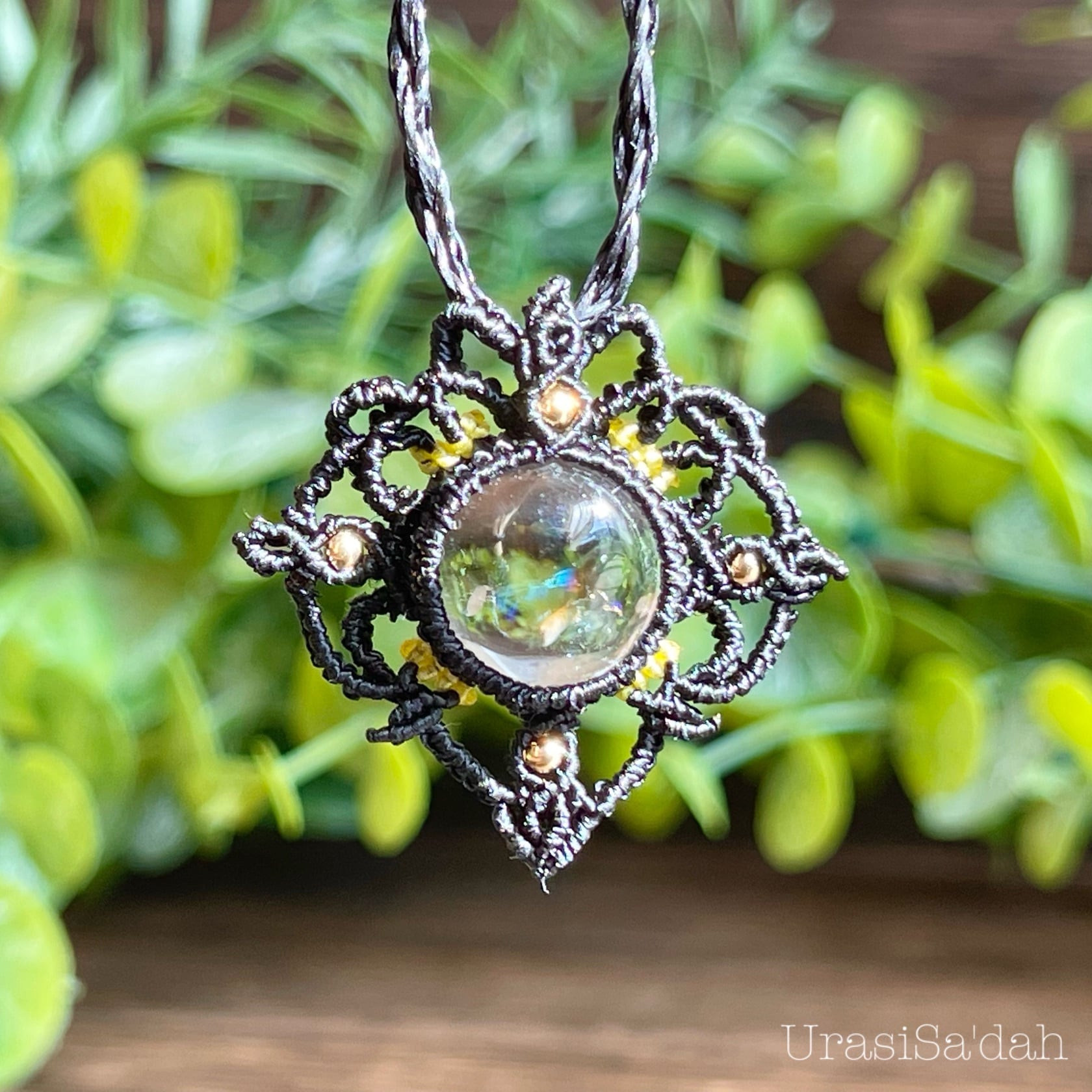 アイリスクォーツ（マクラメネックレス/天然石アクセサリー