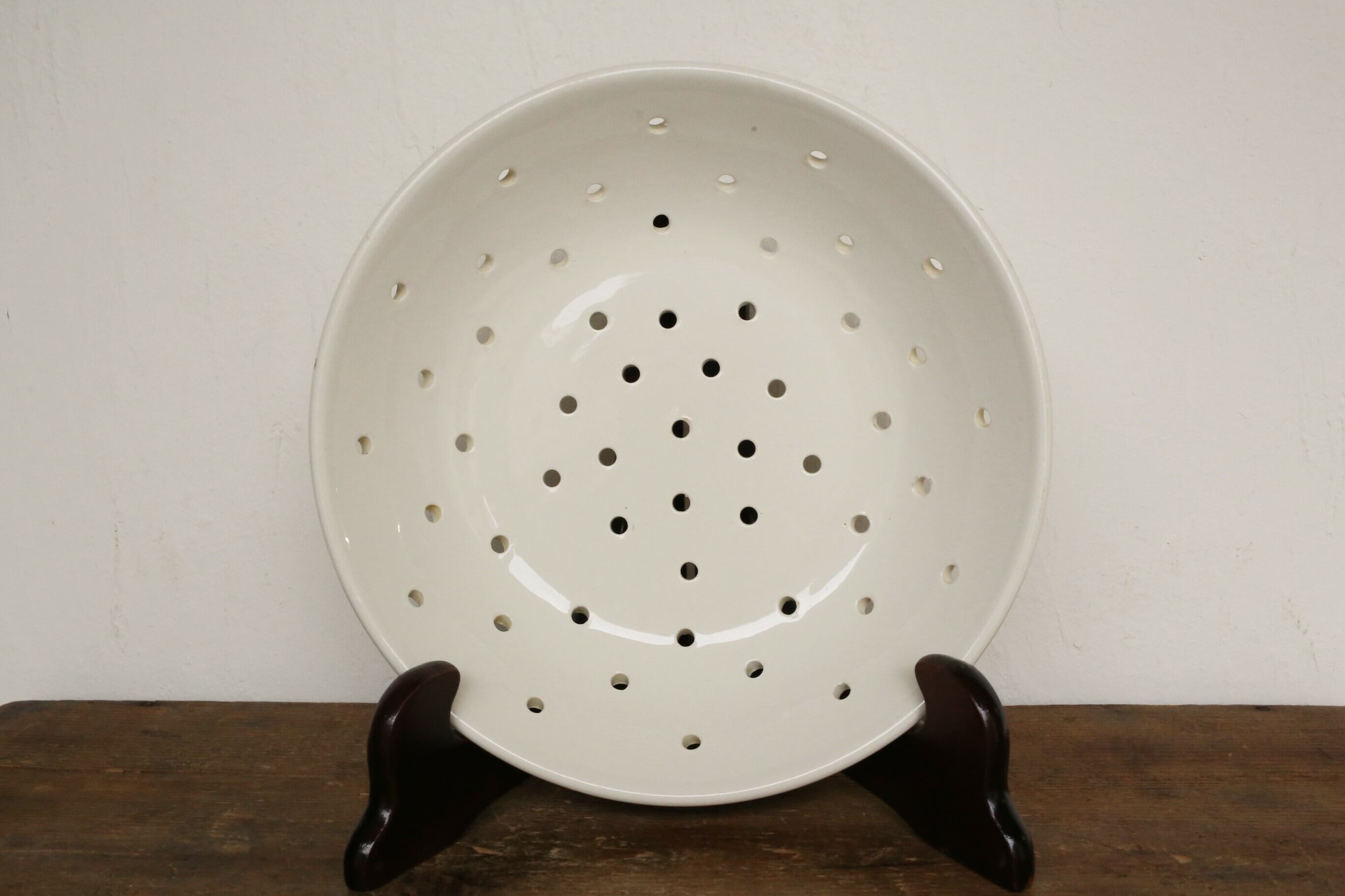 フランス アンティーク ヴィンテージ DIGOIN&SARREGUEMINES ディゴワン サルグミンヌ 水切り皿