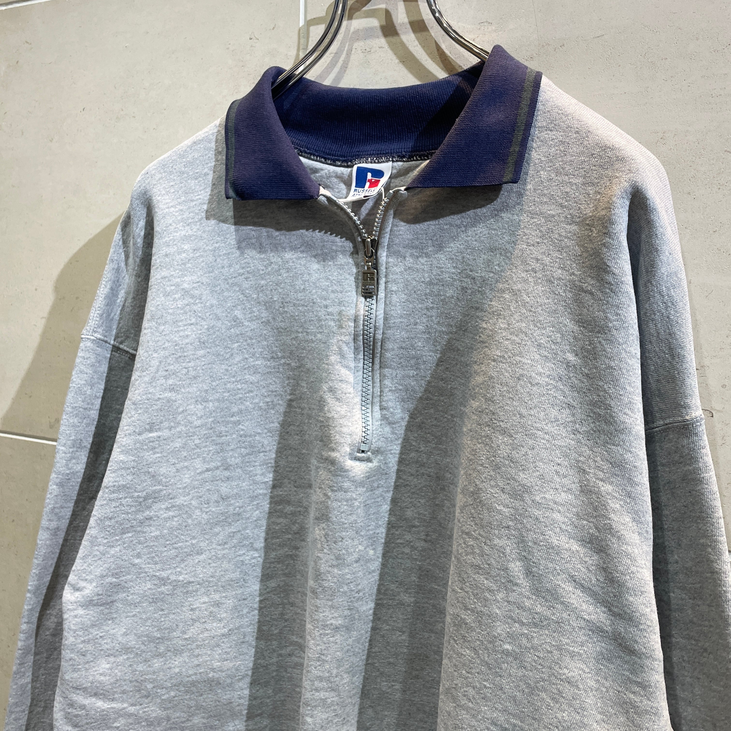 90s Russell Athletic half zip sweat
