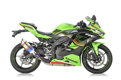 NINJA ZX-25R SE('23～)・ZX-25R SE KRT EDITION('23～) GPスペック   スリップオン チタンドラッグブルー[GK43-T3SD]