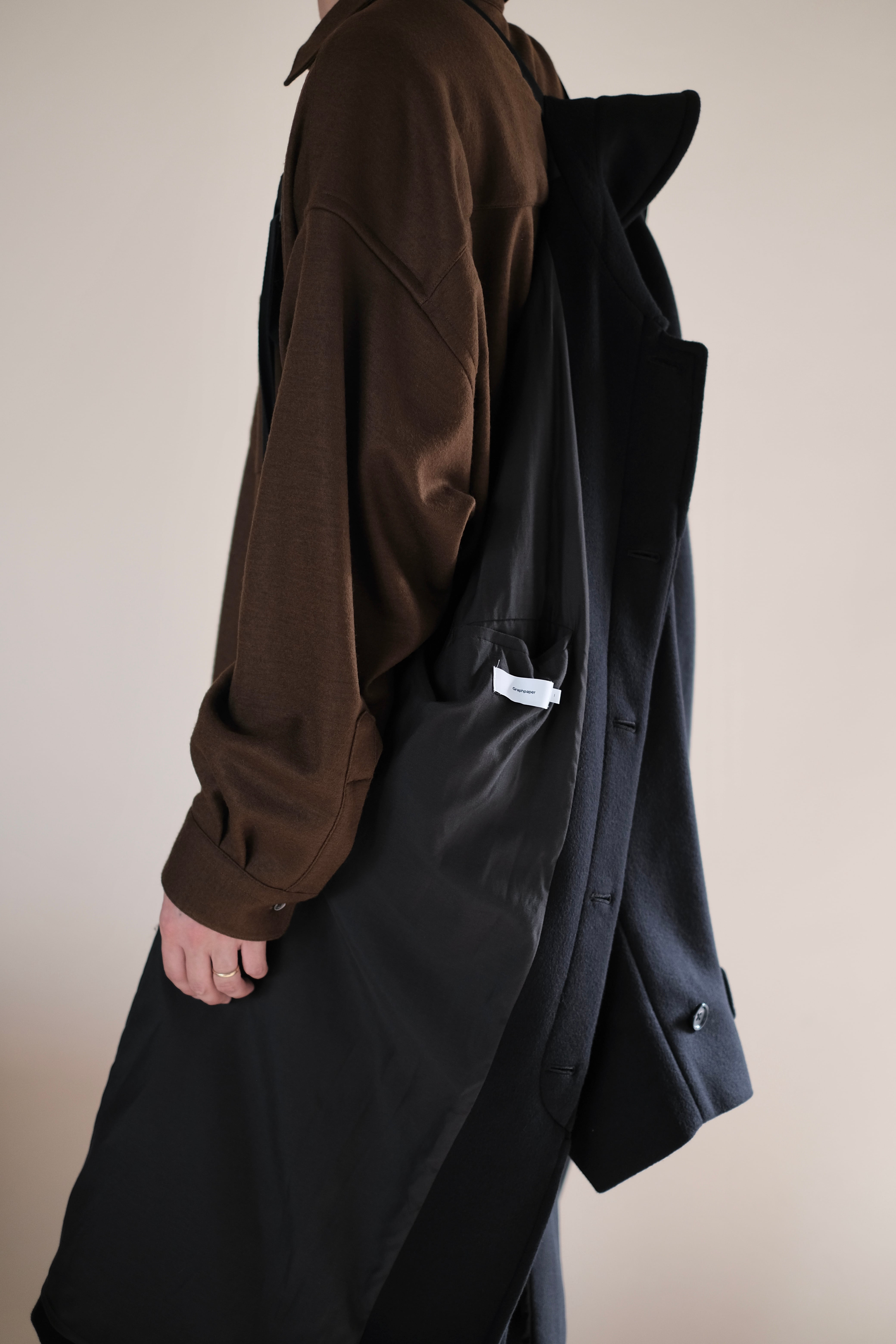 Graphpaper / Light Melton Oversized Coat | LIVING Graphpaper / Light Melton Oversized Coat | LIVING