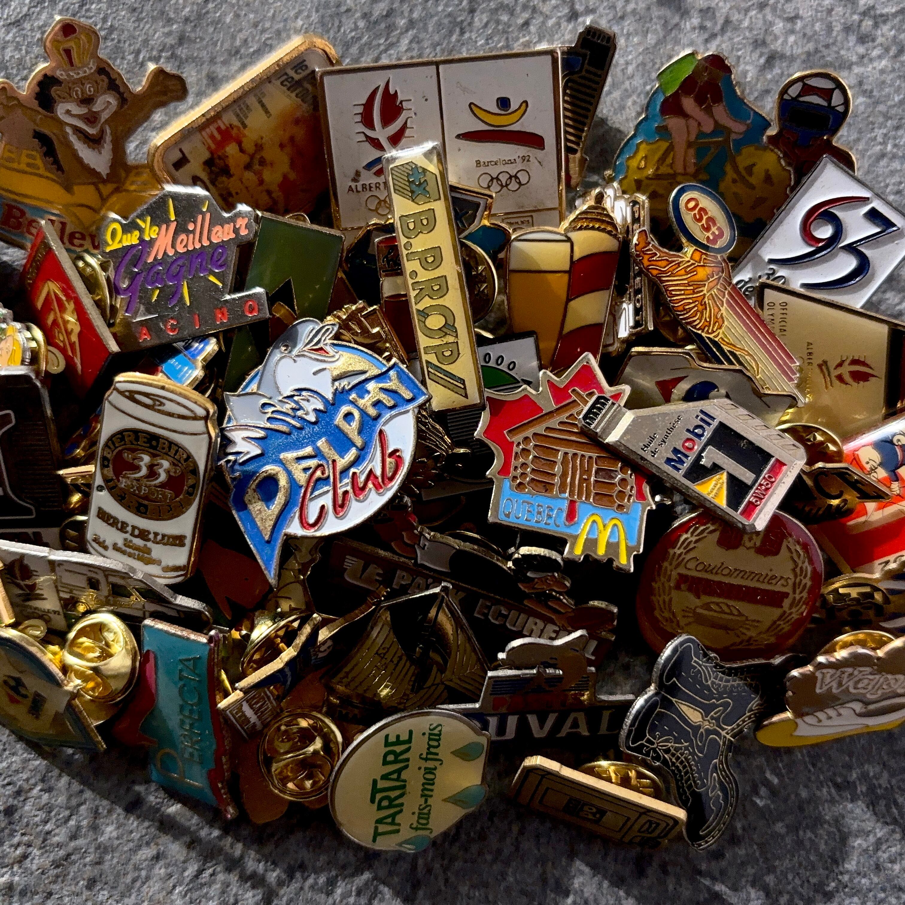 50個 フランス雑貨 ヴィンテージ ピンバッジ ピンズ France pins Pin
