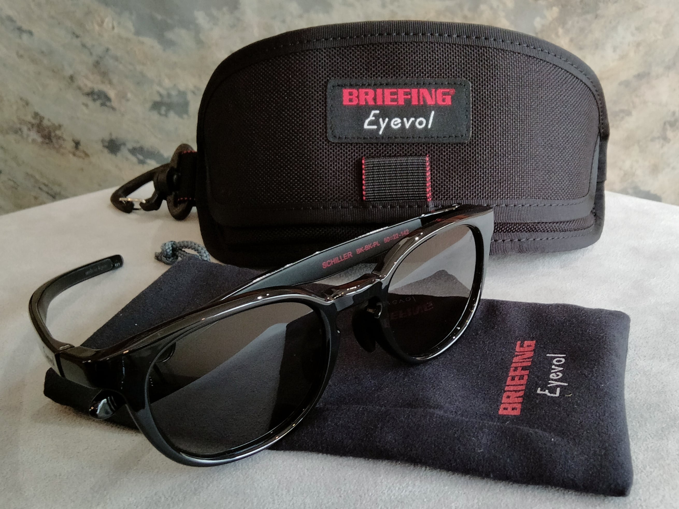 BRIEFING GOLE × Eyevol コラボレーションモデル「SCHILLER」BK-BK-PL  