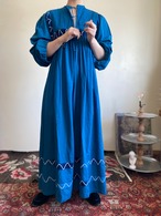 70s Cotton Caftan Dress
