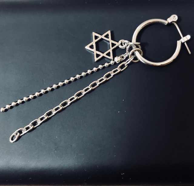 HEXAGRAM CHAIN PIERCE/EARRING