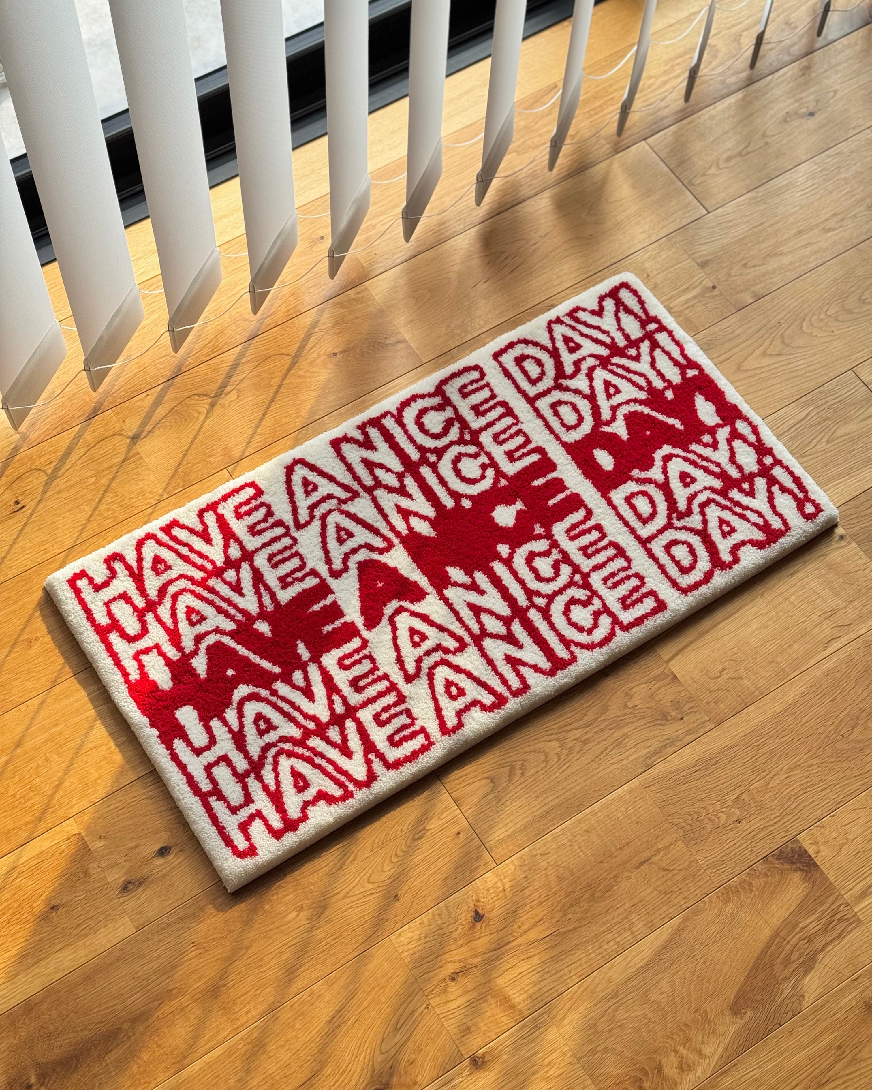 美品　Miyoshi Rug “Have a nice day!” HAVE A NICE DAY! | ITO.RUG