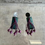 rust design earrings